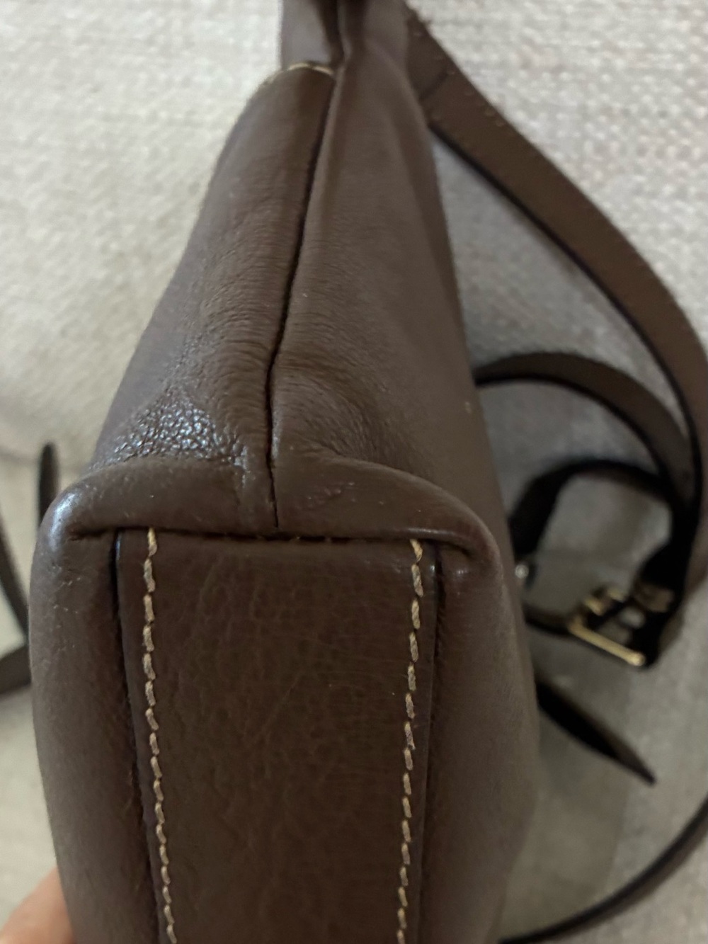 Dooney and Bourke EUC Vintage 
Pebble Grain Brown Leather
Crossbody Shoulder Bag - Picture 10 of 15